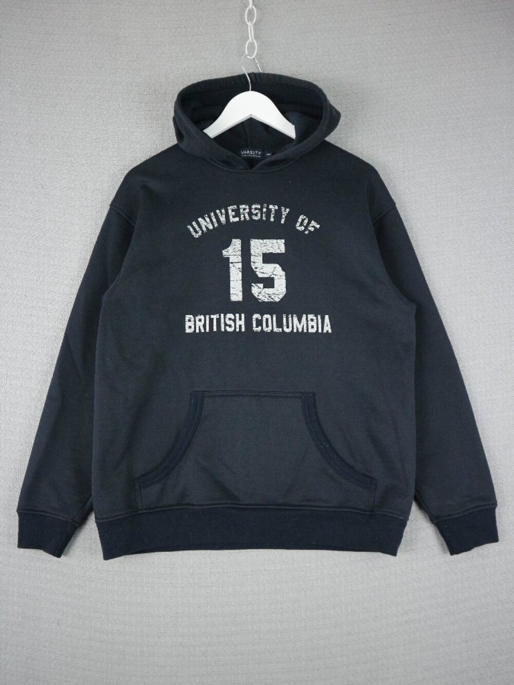 University of British Columbia Vintage Spellout Cotton Hoodie Medium